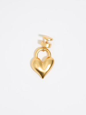 BIMBA Y LOLA Gold Heart Bag Charm B246AIZ029GOF