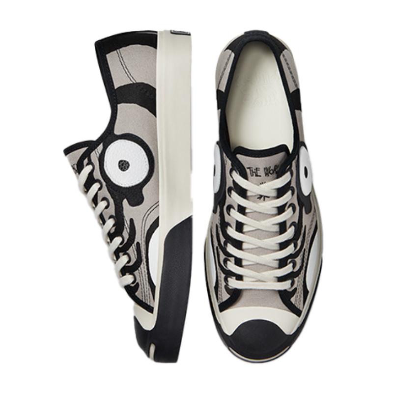 SOULGOODS X Converse Jack Purcell Comfortable Trend Durable and Lightweight Low-Top Canvas Shoes Unisex Grey