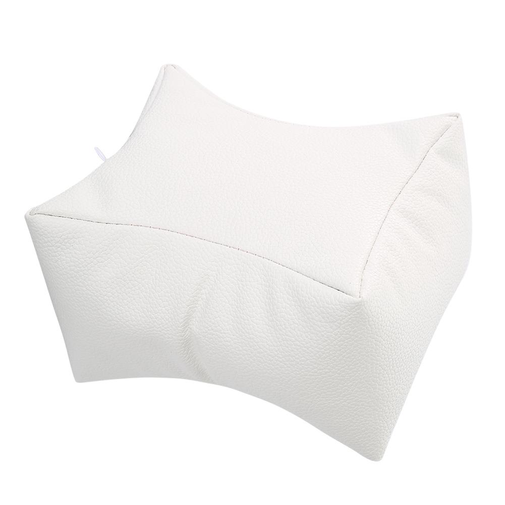 Nail Art Table Hand & Foot Pillow Soft PU Arm Rest Salon Manicure Nail Care Pillow White