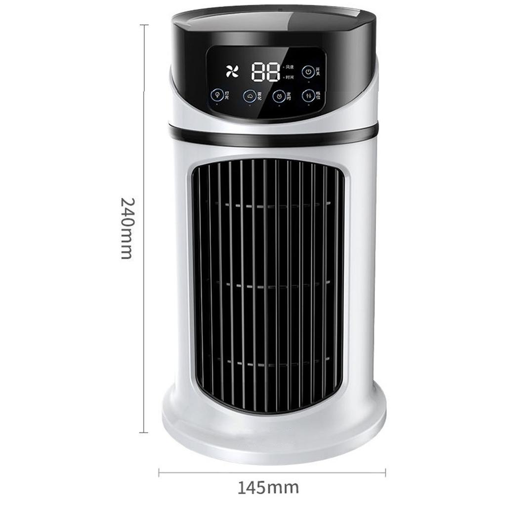 Portable Air Conditioner Fan Evaporative Mini Air Cooler with Timer Quiet USB Desktop Cooling Fan