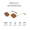 Fashion Half Frame Metal Sunglasses Luxury New Small Frame ladies's Summer Beach Street Photography Sunglasses