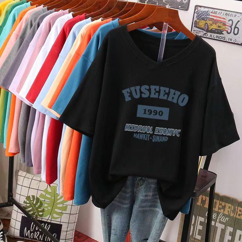 Женская футболка с буквенным принтом — фото 3