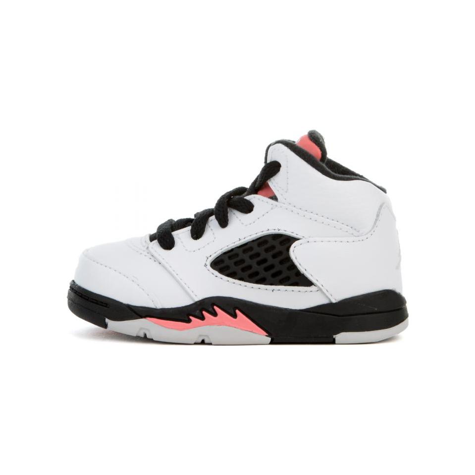 

Кроссовки Air Jordan 5 Retro TD Sun Blush Baby White Sun-Blush-Black 725172-115