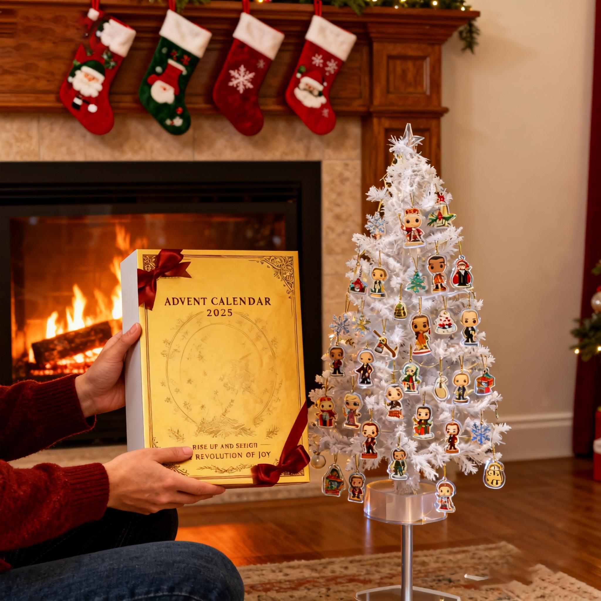 

2D Плоский Акриловый Мистери Бокс 24 шт. Подвеска с Коробкой в Виде Самолета Забавный Рождественский Календарь Обратного Отсчета One Size