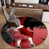 1pc Slam Dunk Anime Design Round Carpet - Perfect for Office Chair Mat, Home Decor