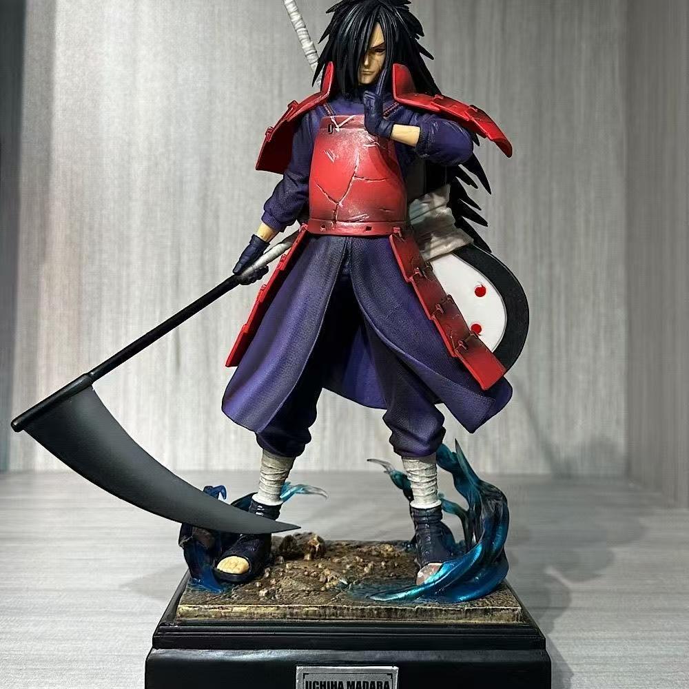 28cm Naruto Anime Figure Uchiha Madara Shippuuden GK Action Figurine PVC Manga Statue Collection Ornament Model Playthings Present