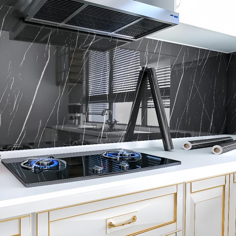 Samolepicí tapeta Odolná proti vlhkosti Mramorová dekorace pro ložnici Vodotěsná pro obývací pokoj Vodotěsné samolepky na zeď Nálepka