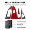 Real Soft Carbon Fiber For Seat Leon 2005 2006 2007 2008 2009 2010 2011 2012 Car 4-Door Window Button Panel Sticker Accessories