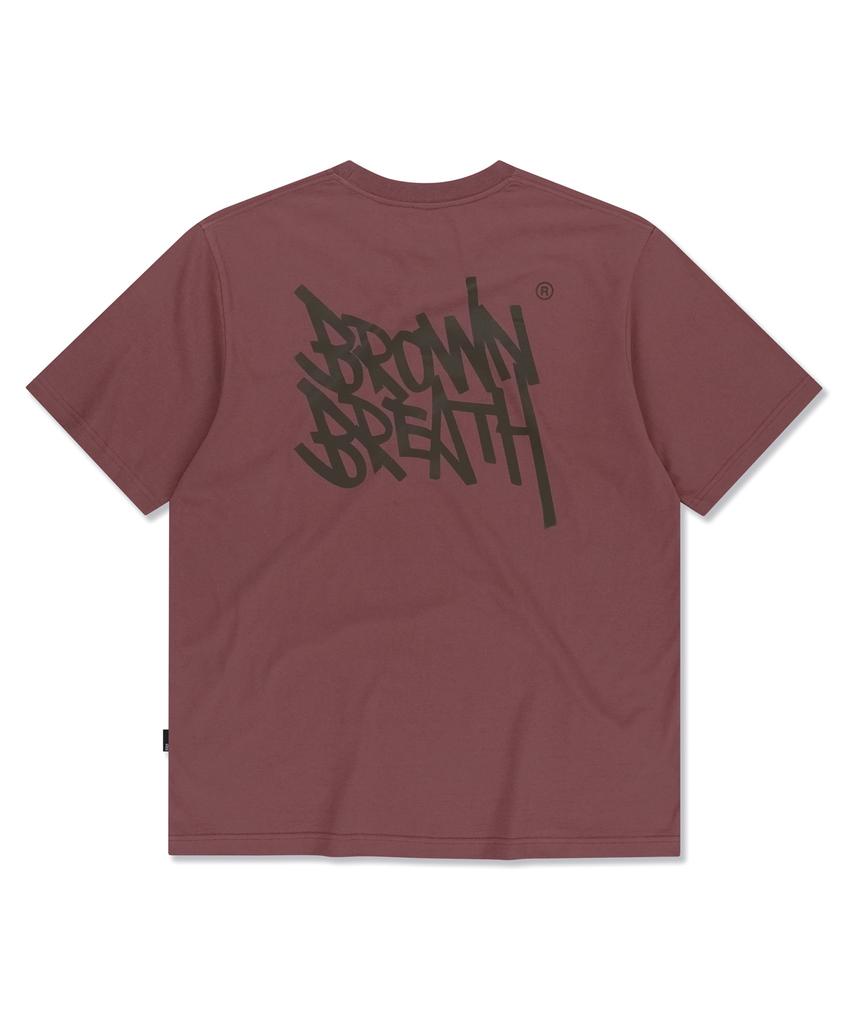 BROWNBREATH Tag Tee - Brick Red