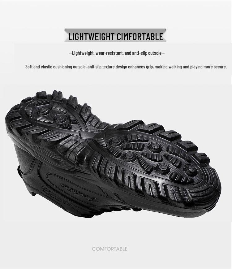 Women's Non-slip Waterproof Walking Shoes - Soft Sole, Leather Surface, Ideal for Spring & Autumn, Perfect for Middle-aged & Elderly.
