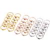 CARLIDANA Mimalist 18K Gold Plated Square Simple Colorful Zircon Stainless Steel 12 Months Birthstone Stackable Ring for Women