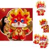 Drachenjahr Glücksbringer Plüschtier Chinesischer Drache Geschenkboxpuppe mit individuellem Logo 28 cm Höhe