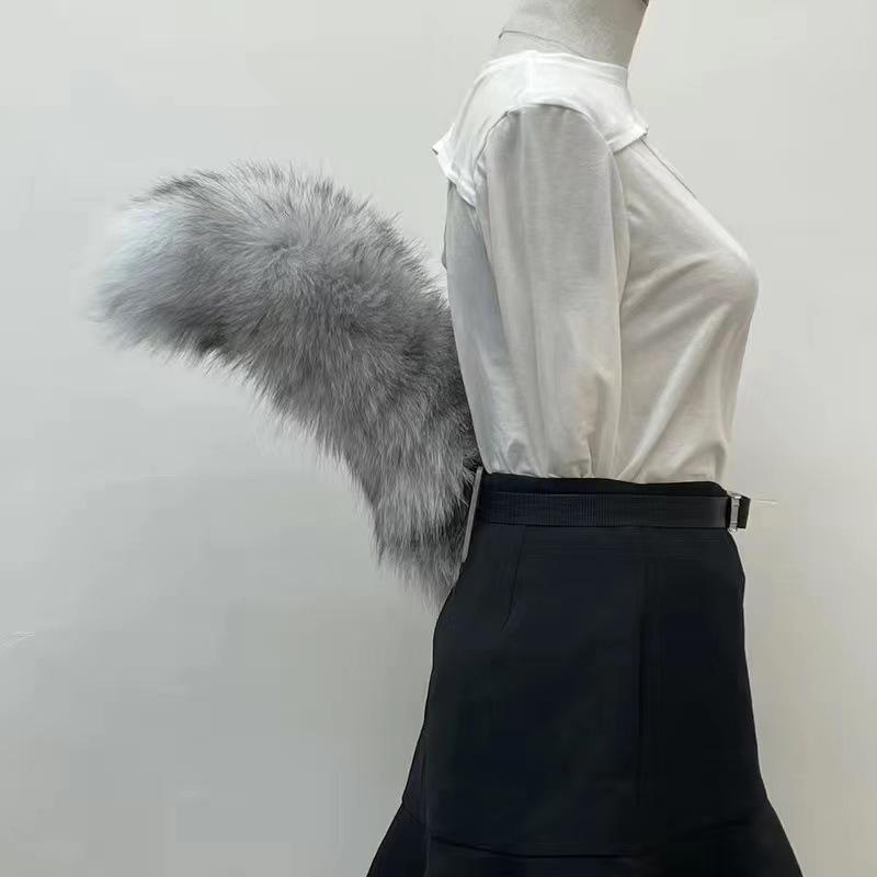 DIY liščí ocas jako rekvizita pro cosplay: Škádátko pro kočky, Dekorace na pas, Styling srsti