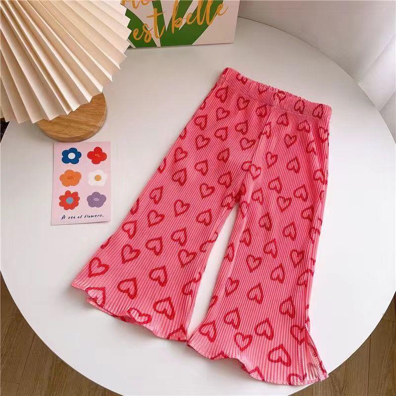 

Летние брюки-клеш для девочек, тонкие, свободные, от комаров, детская повседневная летняя одежда, детские брюки, длинные брюки 120