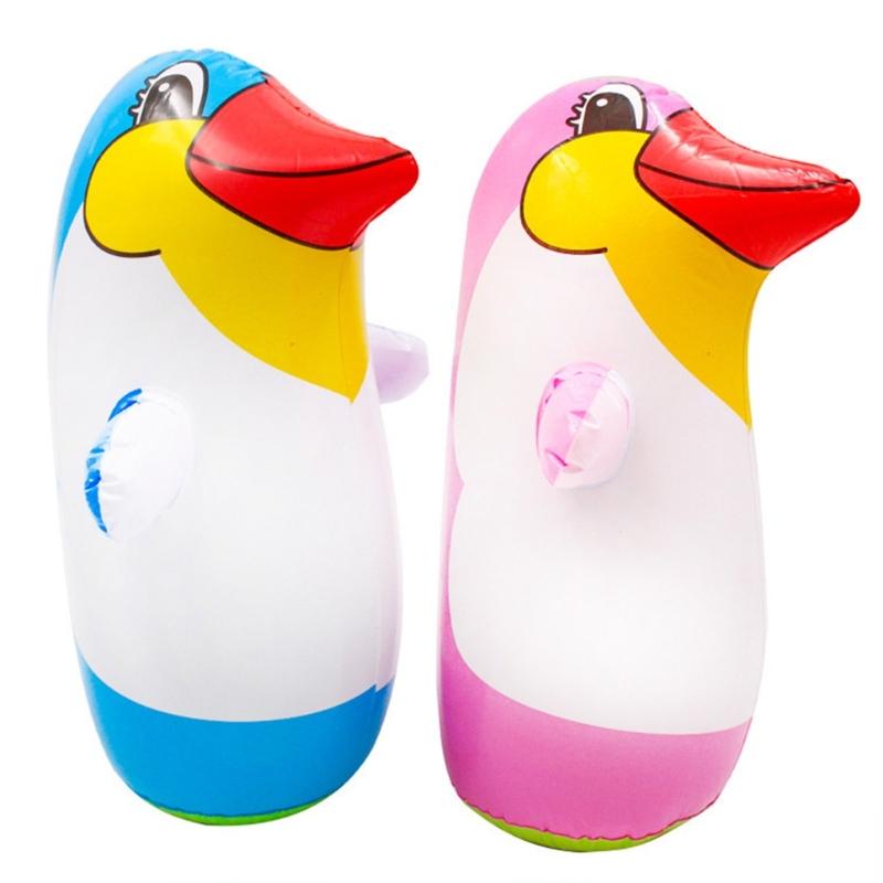 Inflatable Animal Toy Cute Penguin Toy Float Pool Animal Toy Funny Blow up Penguin Balloons for Kids Birthday Party
