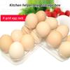 ABS Refrigerator Eggs Tray With Transparent Protective Lid And Nonslip Bottom Designs Eggs Holder Kitchen Tool