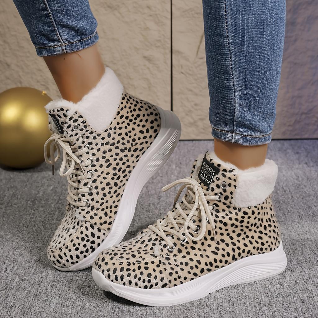Plus Size Fall/Winter 2025 Booties Women's Round Toe Lace-up Muffin-sole Boots Casual Style Women's Boots
