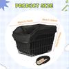 Basket Bike Pannier Container Accessories Sundries Organizer with Liner Bag for Outdoor