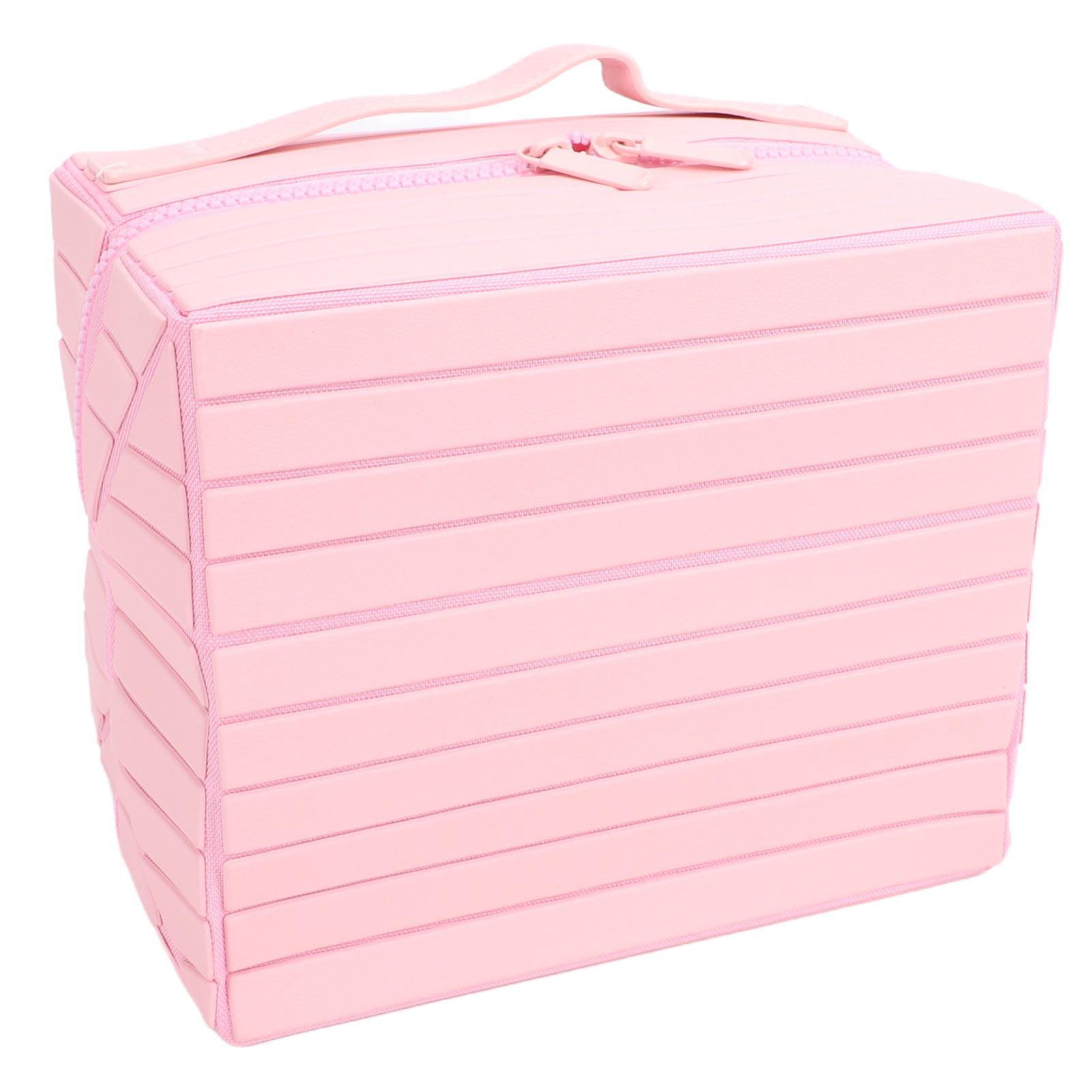 Fold Down Makeup Bag Water Proof Multiple Compartments Foldable Travel Cosmetic Bag Toiletry