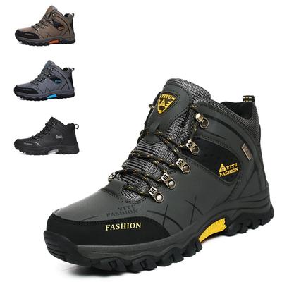 Winter Hiking Shoes Men Snow Boots Anti -Collision Leather Sneakers Waterproof Keep Warm Men 'S Casual Boots