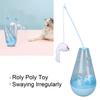 Cat Roly Poly Toy Cat Built In Bell Ball Interactive Snack Toy With Plush Mouse Cat Stick For Indoor Cats Kittens