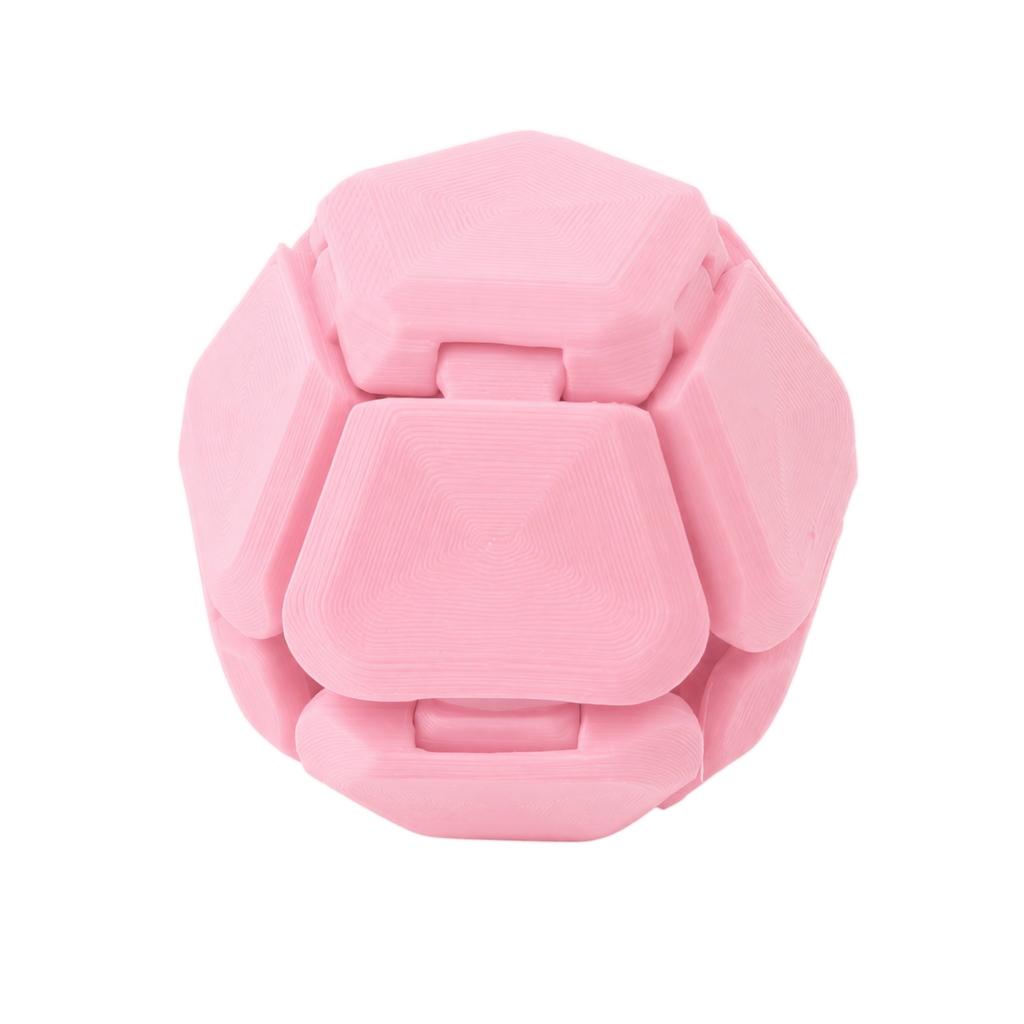 3D Printed Transformable Origami Cube Puzzle Toy Stress Relief Fidget Handheld Craft Decorative Item Portable Design