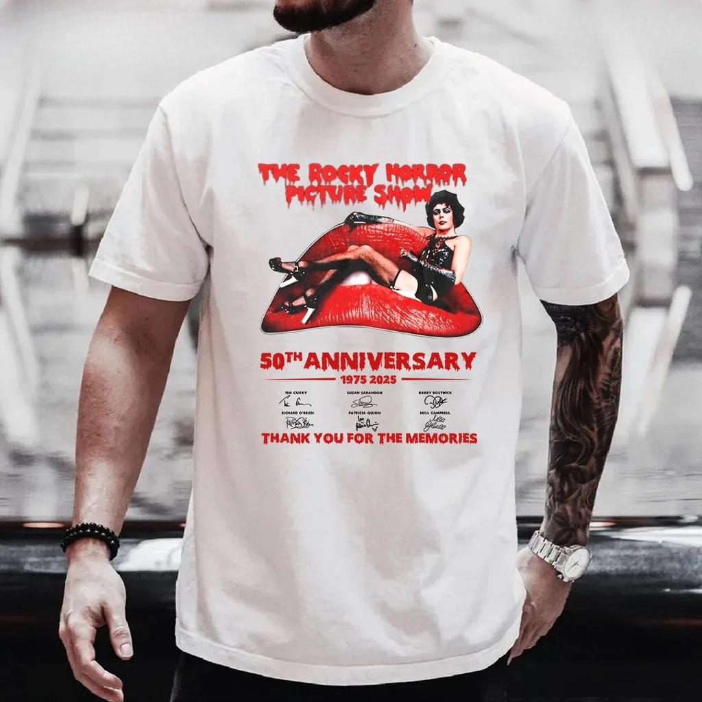 The Rocky Horror Picture Show 50th Anniversary 1975-2025 TShirt High-end Luxury Is for Both Men and Women Top Y2k