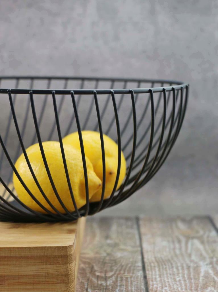 Fruit And Vegetable Basket, Plate, Bowl, Black For Decoration