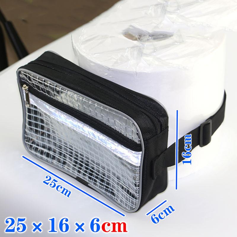 1Pcs Anti-Static Transparent Pvc Waist Bag Clear Mesh Tool Kit Fanny Pack Waterproof Portable Workshop Storage Organizer Bag