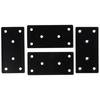 4PCS Stainless Steel, Metal Flat Mending Plate Black Fixing Joining Plate Metal Bracket  Bed