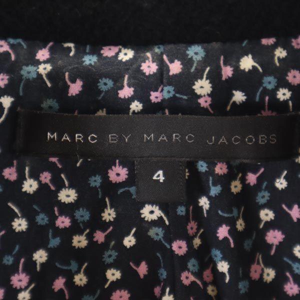 unused MARC BY MARC JACOBS wool blend pea coat 4 black Women Used
