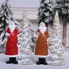 Christmas Figurine Figure Decors Resin Santa Clauses Statue Christmas Decorative Figurines Centerpieces for Holiday