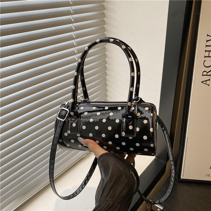 1Pc  New Summer Handbag Small Bag Bag Women's Premium Polka Dot Niche Pillow Bag Single Shoulder Messenger Bag