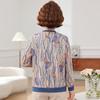 Mom's Spring Knit Short-Sleeve Cardigan & T-Shirt Set - Women's Plus Size Top for Spring/Autumn