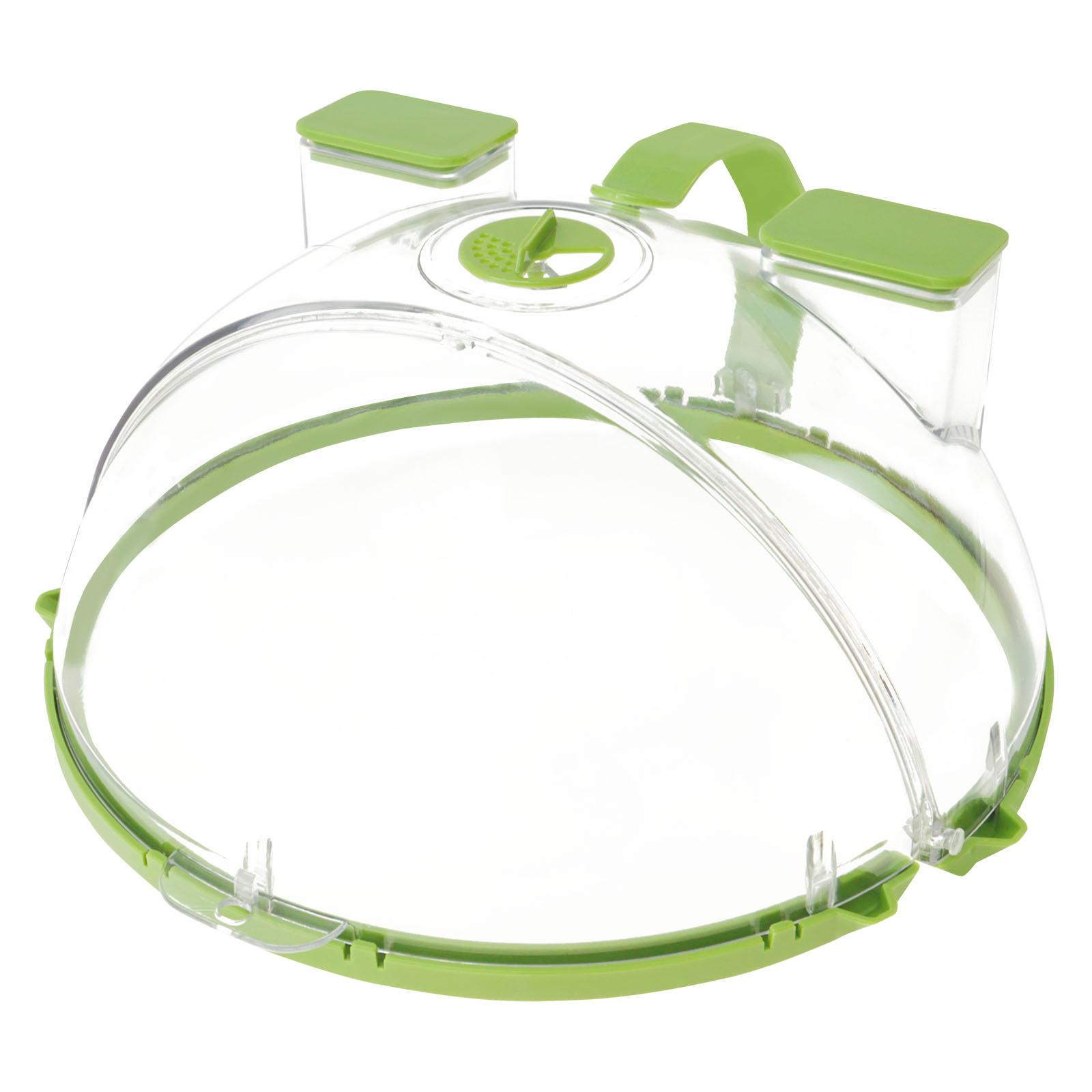 

Защита от брызг для микроволновой печи с пароваркой, прозрачная складная крышка для тарелки для микроволновой печи, кухонная, для приготовления пищи, термостойкая, защита от брызг зелёный