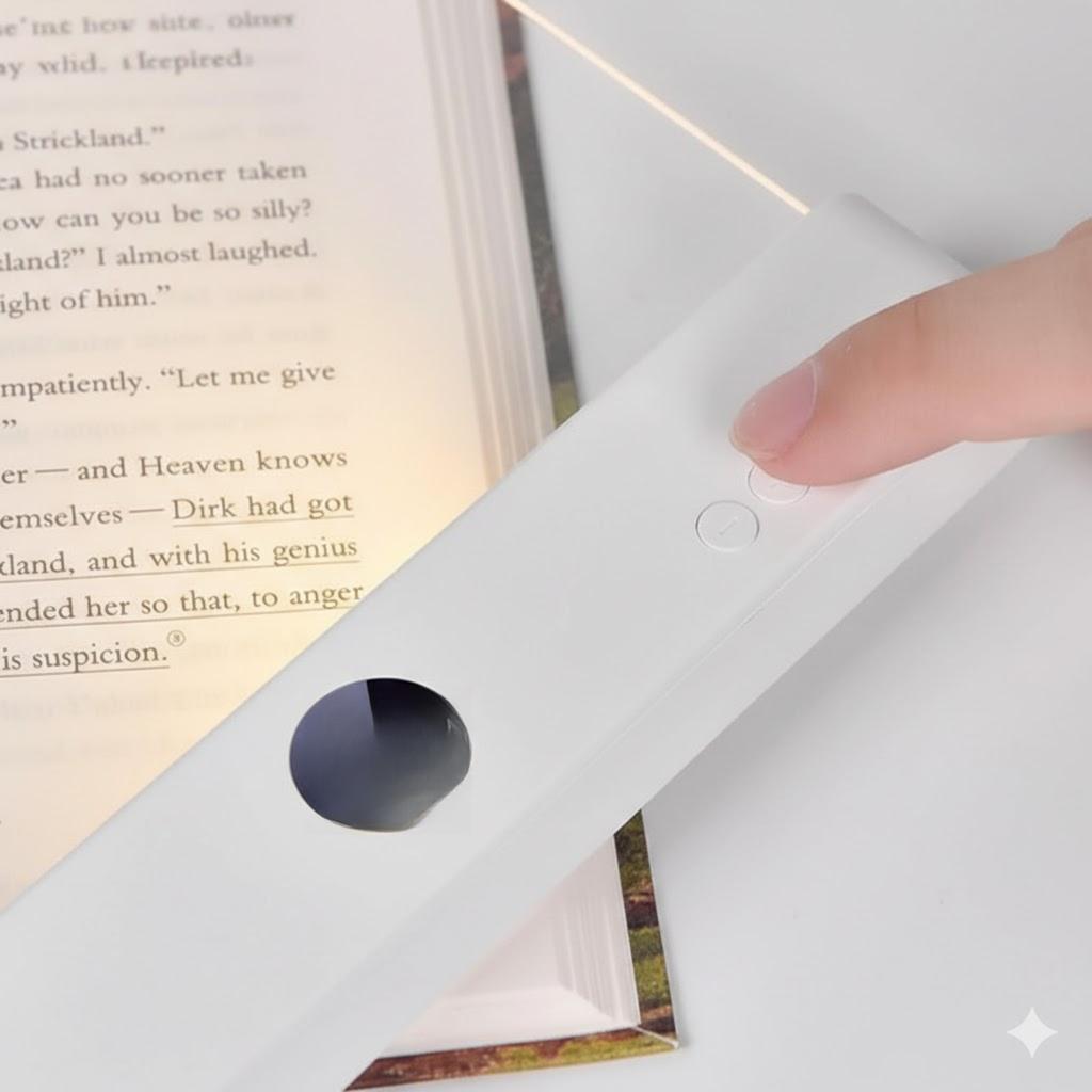 LED Flat Reading Light Rechargeable Reading Light Dormitory Bedroom Portable Student Night Light
