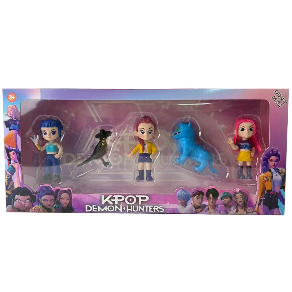 2027 NEW Kpop Devil Hunter Rumi Zoe Mira Anime Polyvinyl Chloride Character Collection Desktop Trinkets Childrens New Year Gift