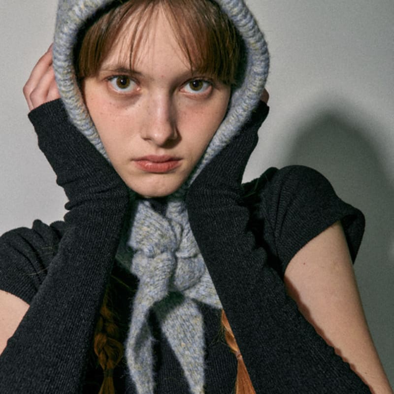 QUAFE MIXED RIBBON BALACLAVA_BLUE