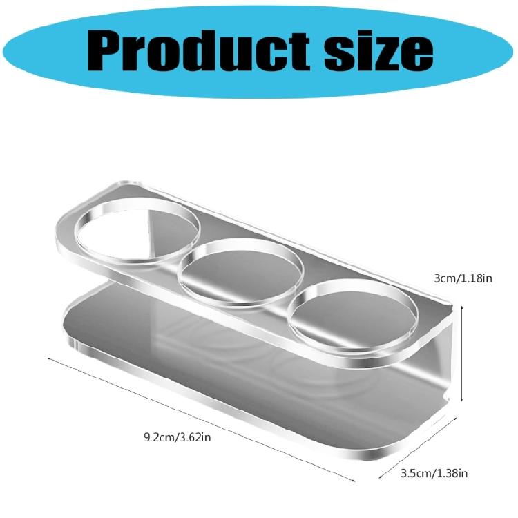 2PCS Acrylic Countertop Organizers for Miniature Bottles Makeup Tool Space Saving Solution Display Stands