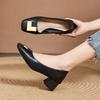 Codzienne buty damskie nowe jesienne temperamentowe damskie szpilki kwadratowy nosek wygodne wszechstronne gruby obcas średni obcas