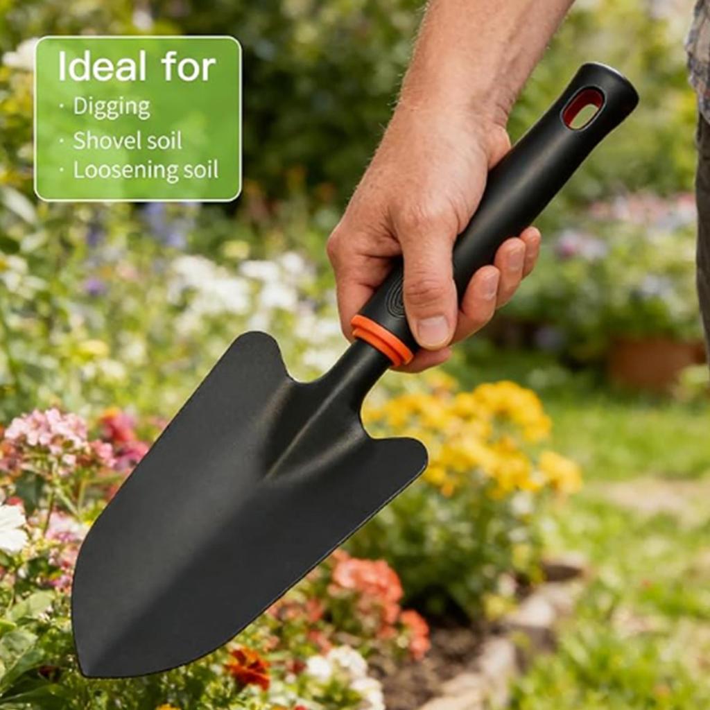 Gardening Shovel Ergonomic Handle Comfort Grip Gardening Hand Tools For Planting Loosening Flower Vegetable Soil Sand Root