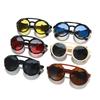 New Retro Sunglasses Men Women Vintage Round Leather Driving Goggles Anti Wind UV400 Protection Sports Eyewear
