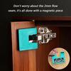 Adjustable Door Hinge Fixing Tool with Magnetic Backing Prevents Shifting 2mm Gaps Alignment for Home Improvement Use