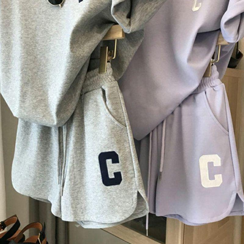 2025 Sommer Damen Locker Lässig Sportliches Kurzarm-Set - Rot