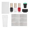 Nail Stamping Plate Set Nail Art Scraper Stamper Manicure Image Template Stencil