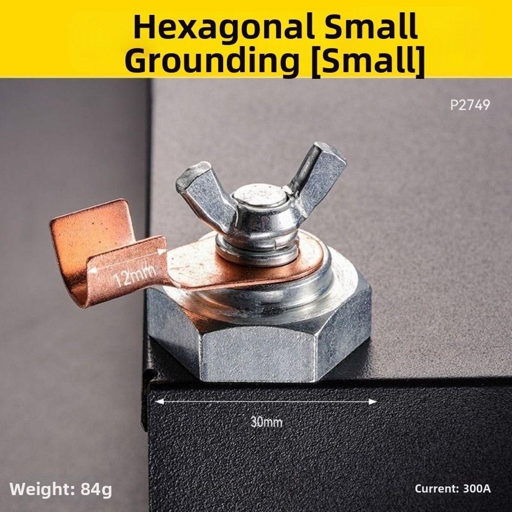 

Copper Electrode Welding Ground Magnet Powerful Magnetism Welding Support Welding Clamps Welding Small Hexagon