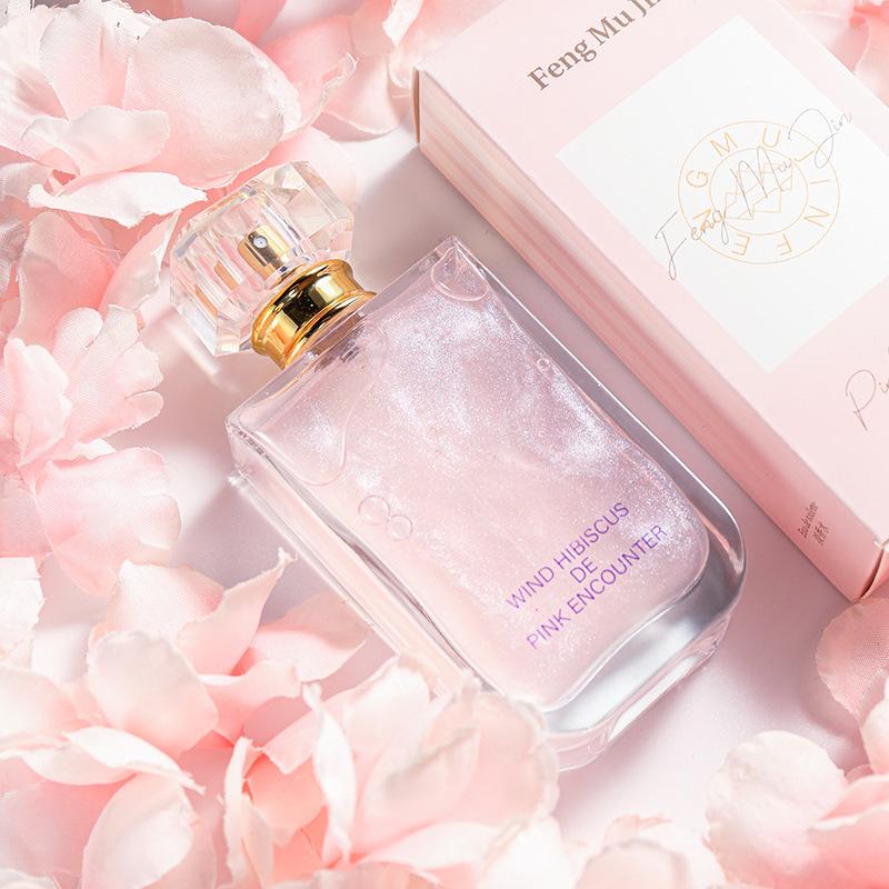 Pink Encounter Fragrance Perfume Ladies Lasting Light Fragrance Fresh Natural Quicksand 50ml 50ml