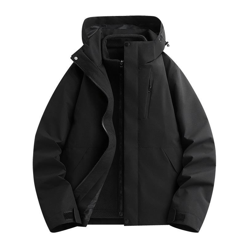 Unisex 3-in-1 Waterproof Windproof Mountaineering Jacket