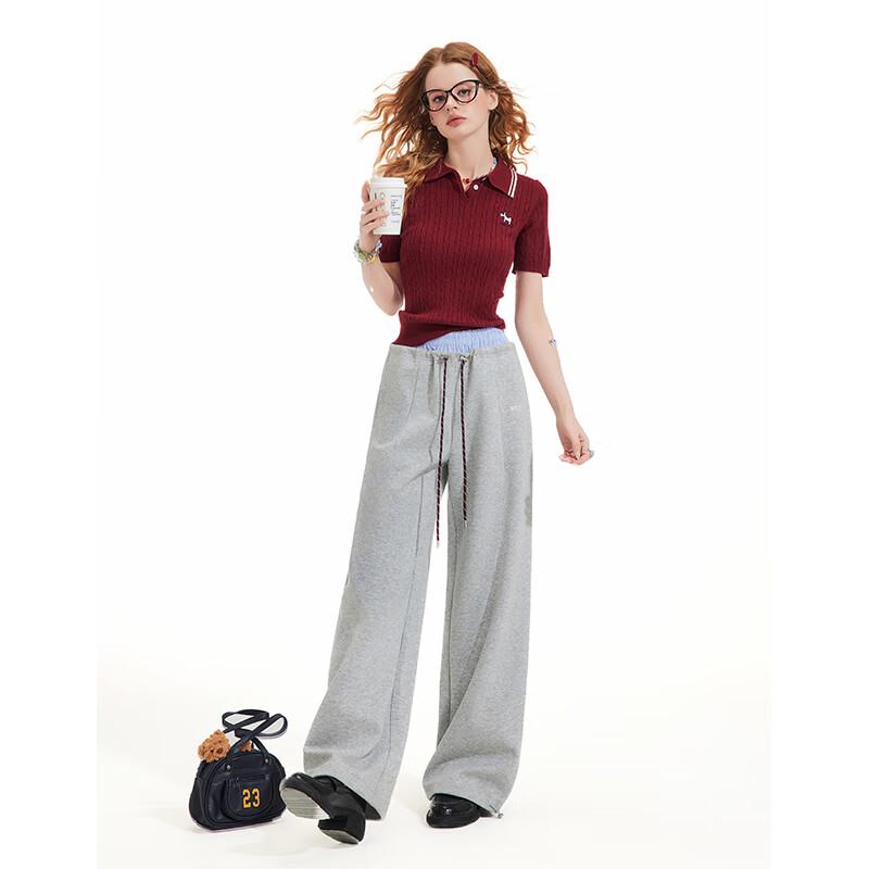 UNIFREE Dual Waist Miu Style Loose Wide-Leg Trousers