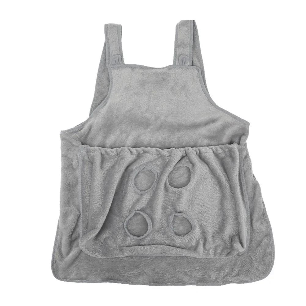 Cozy Pet Carrier Apron for Small Cats and Dogs Perfect for Outdoor Winter Travel Features Hanging Chest Bag and Cat Sleeping